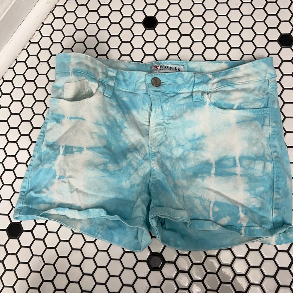 Guess shorts tie dye size 32